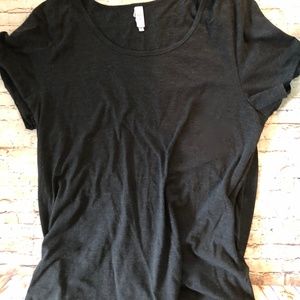 LulaRoe Perfect T charcoal gray XL